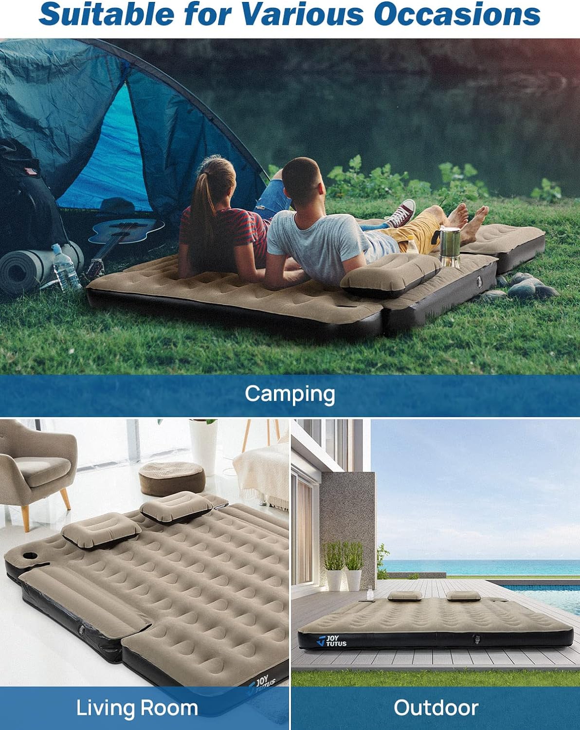 Truck Bed Air Mattress for 5.5-5.8Ft Full Size Short Truck Beds Inflatable Air Mattress