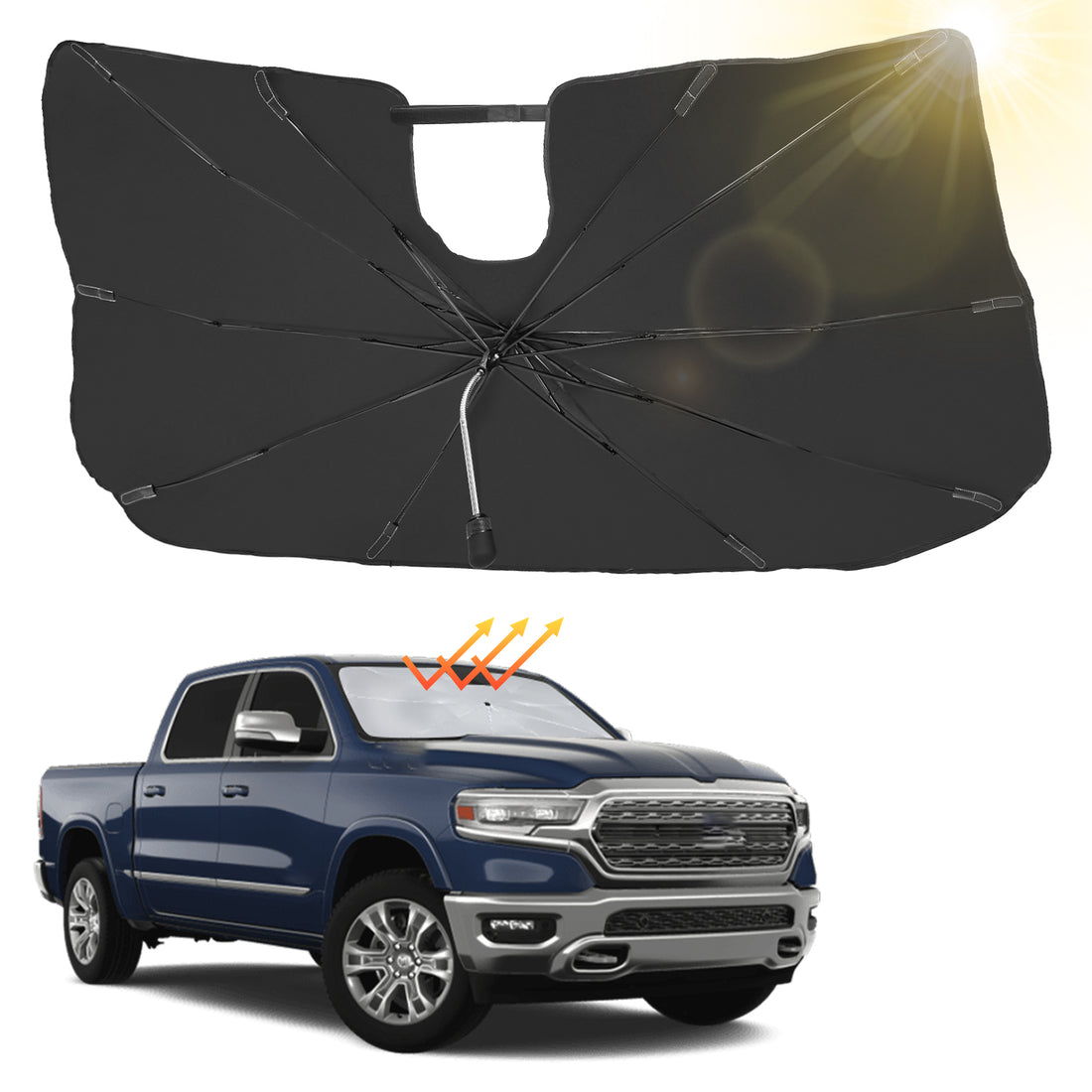 JOYTUTUS Windshield Sunshade Umbrella