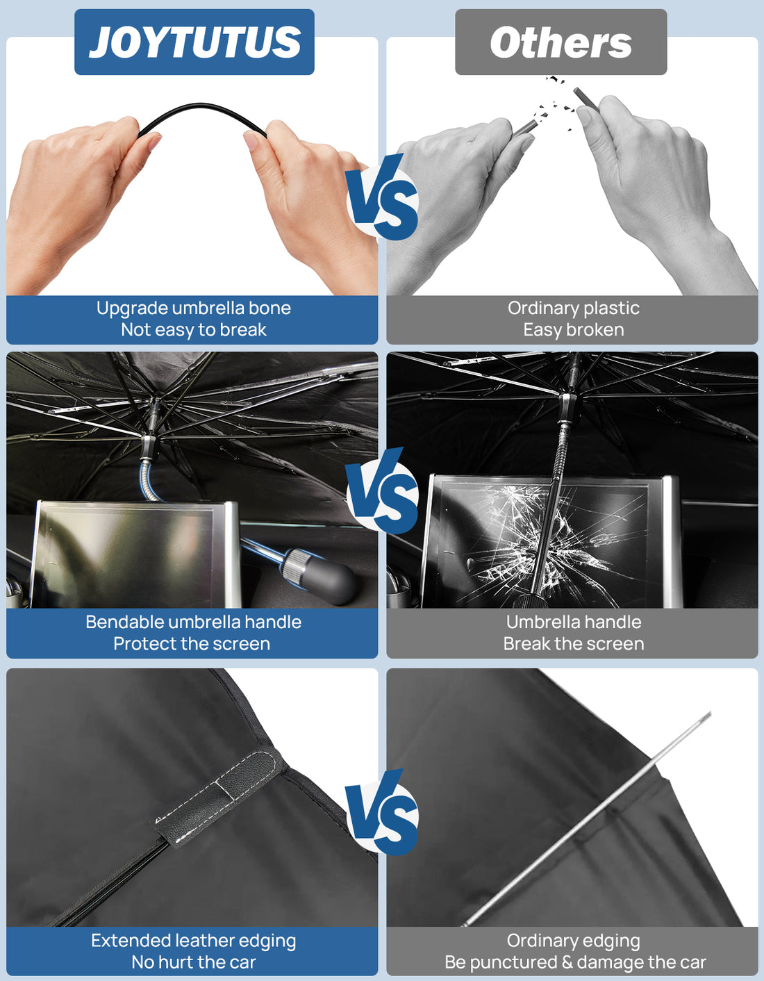 JOYTUTUS Windshield Sunshade Umbrella
