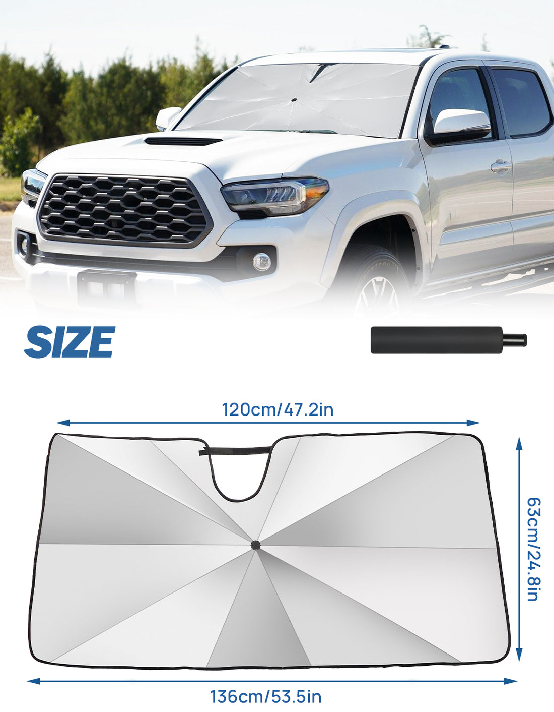 JOYTUTUS Windshield Sunshade Umbrella