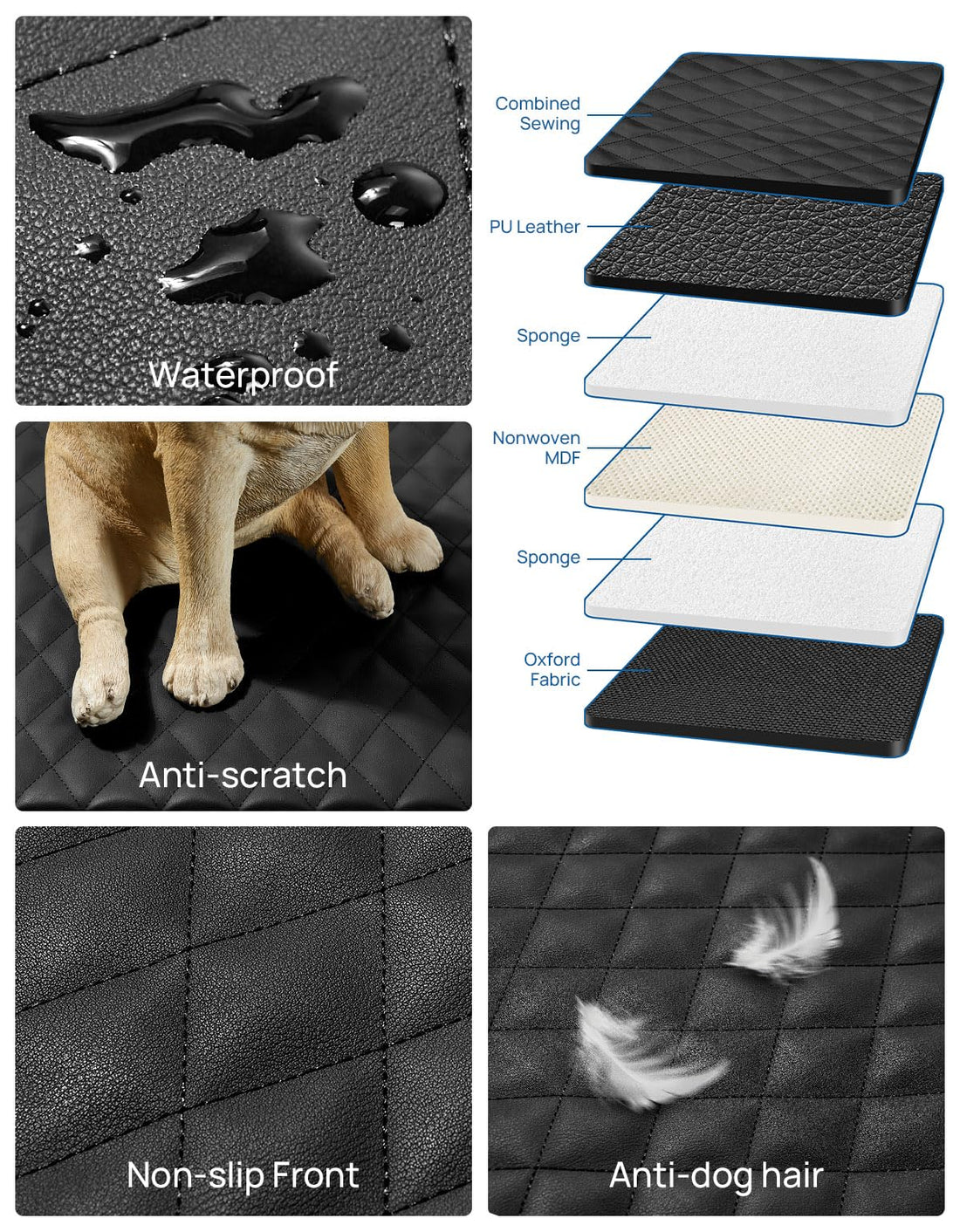 JOYTUTUS Non-Inflatable Car Bed Mattress, Folding Car Bed Mattress for SUV