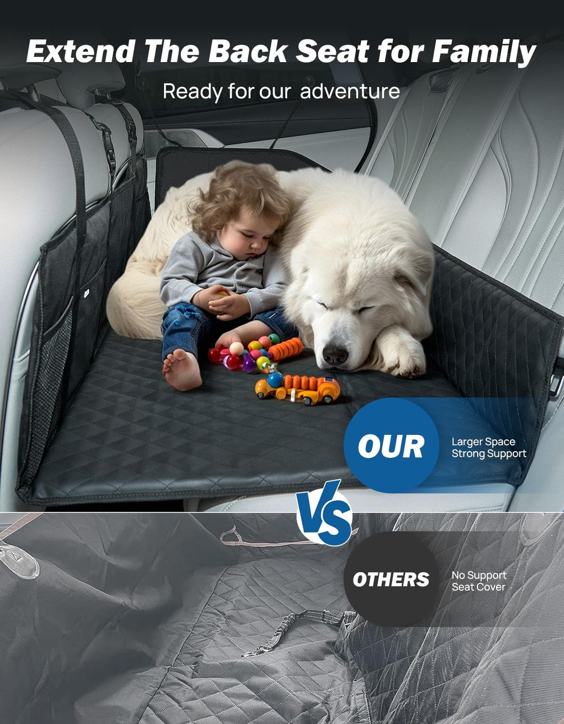 JOYTUTUS Non-Inflatable Car Bed Mattress, Folding Car Bed Mattress for SUV