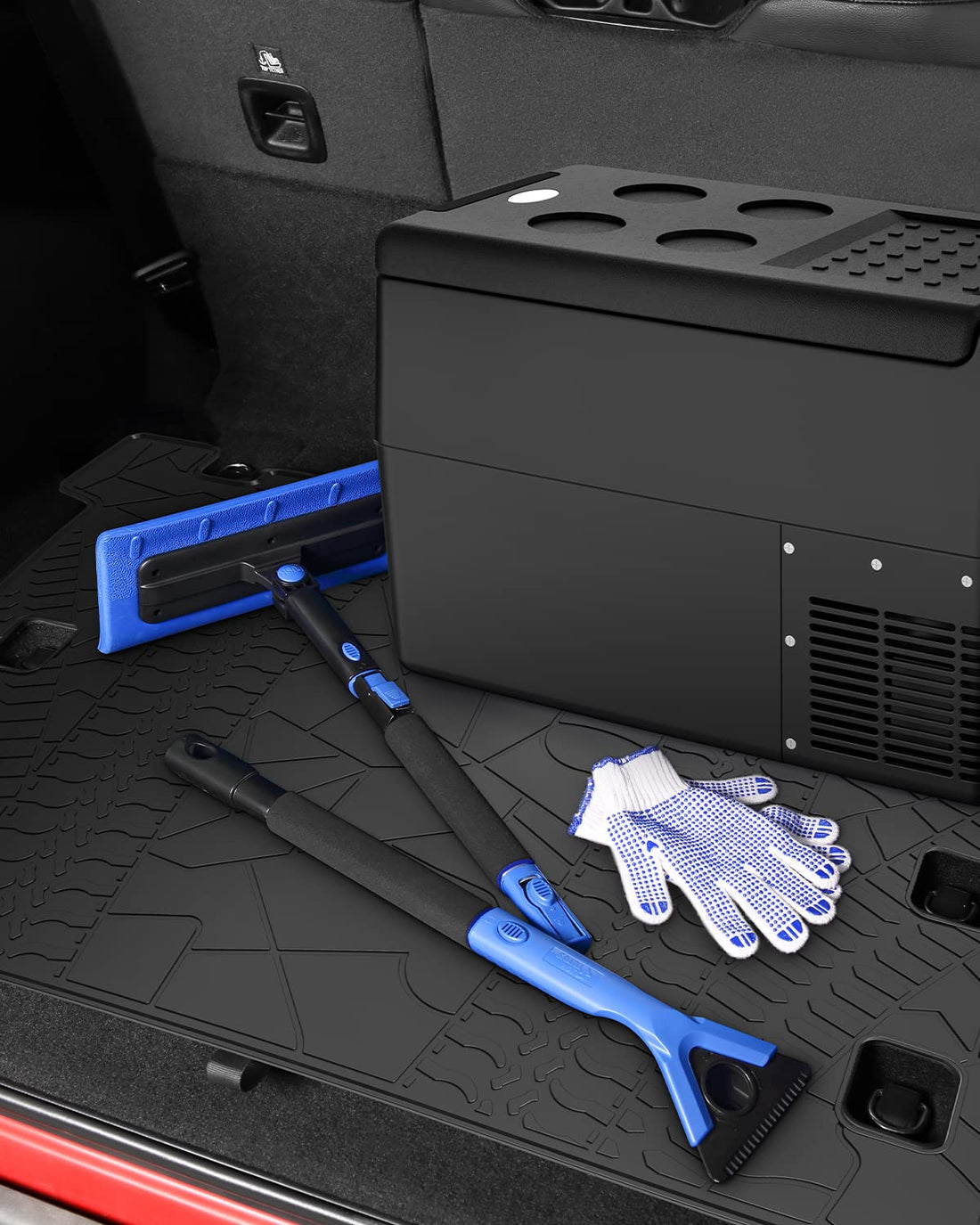 Cargo Mat, All-Weather Protection Trunk Mat Cargo Liners Heavy Duty Waterproof Odorless Durable fits 2021-2024 Wrangler JL 4XE 4 Door (Not Fits 4X4)
