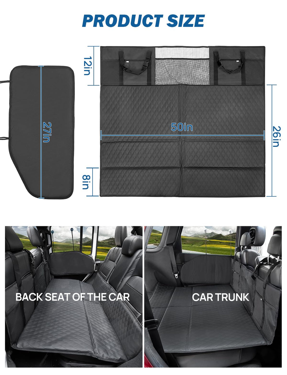 JOYTUTUS Non-Inflatable Car Bed Mattress, Folding Car Bed Mattress for SUV