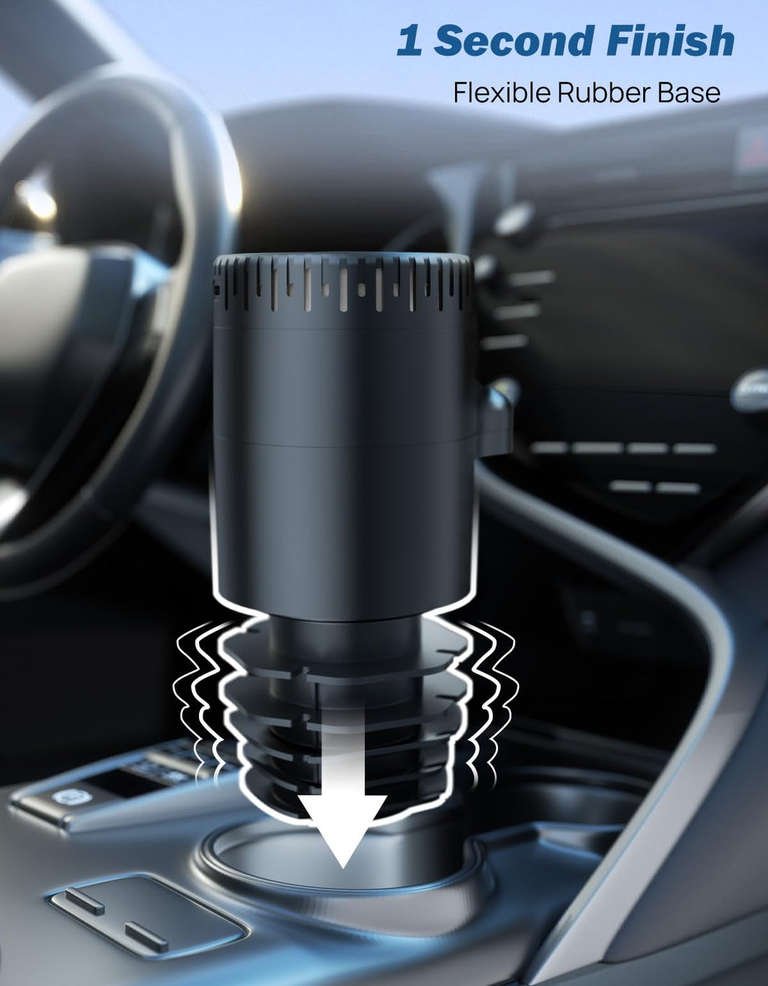 JOYTUTUS Car Cup Holder Expander with Humidifier, Car Air Freshener Diffuser with 2 Independent Nozzles